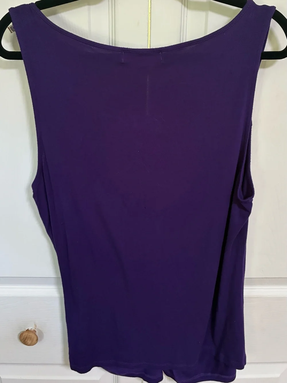 Michael Kors Purple Cowl Neck Draped Front Matte Jersey Dress